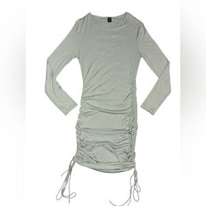 Ribbed Knit Dress in Sage Green